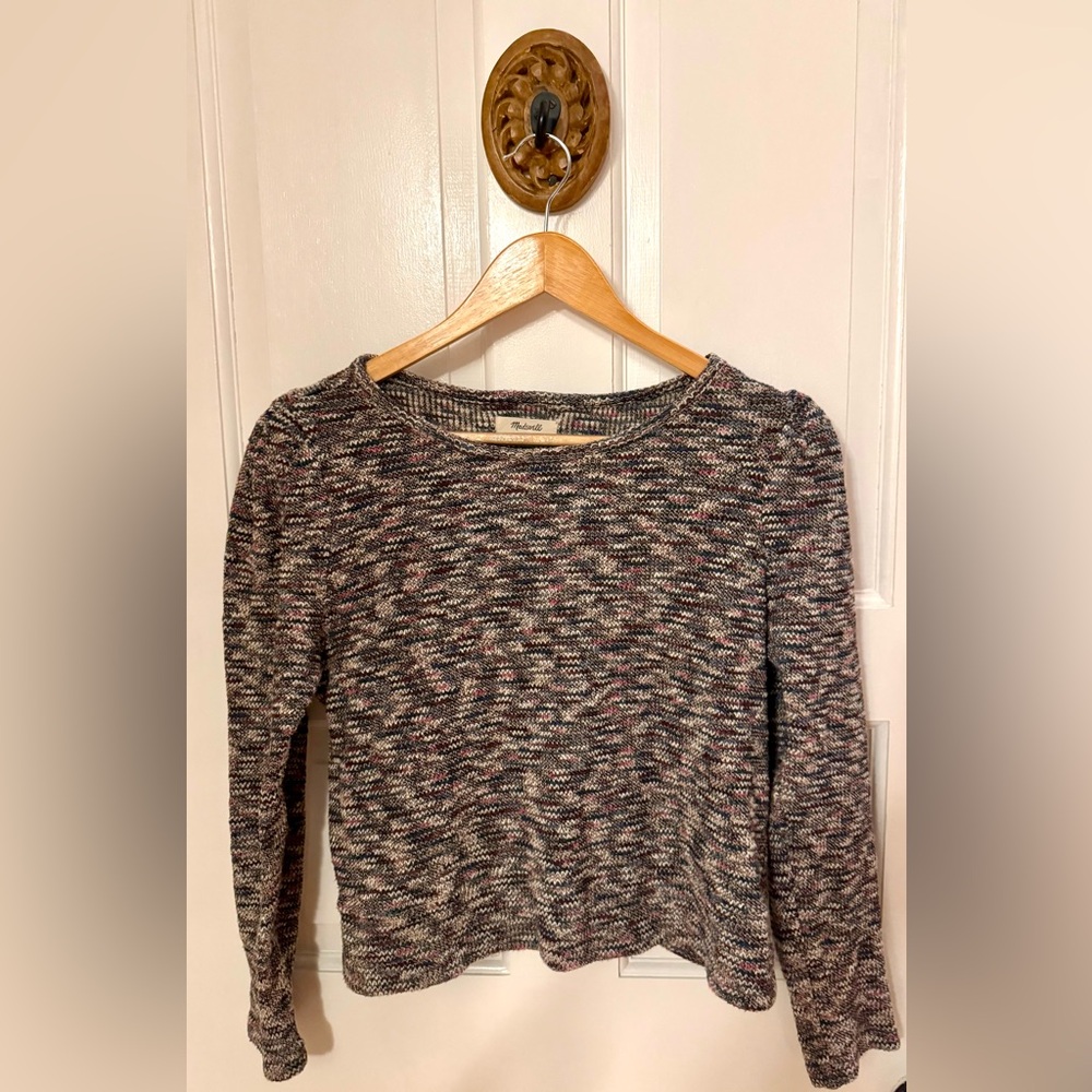 Madewell women’s space-dye cropped sweater top, size S - Picture 3 of 5
